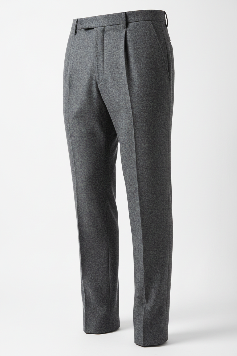 Formal Trousers in Charcoal - 45 Degree Angle