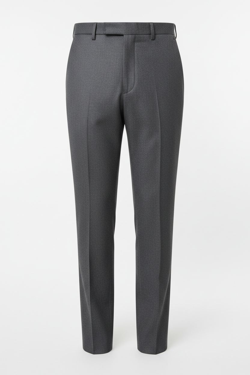 Formal Trousers in Charcoal - Front View