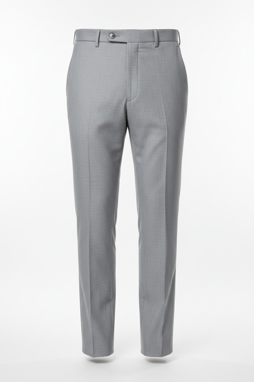 Formal Trousers in Light Gray - Front View