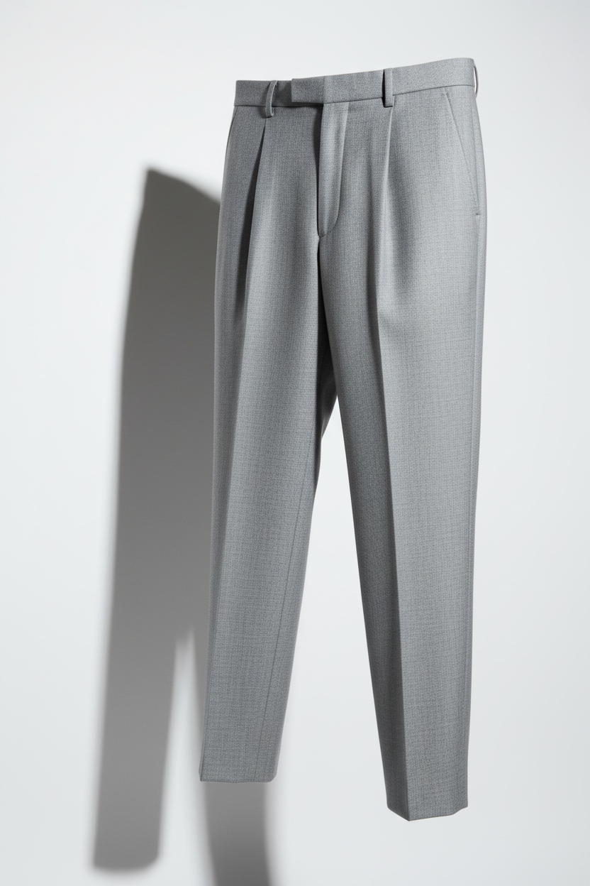 Formal Trousers in Light Gray - 45 Degree Angle